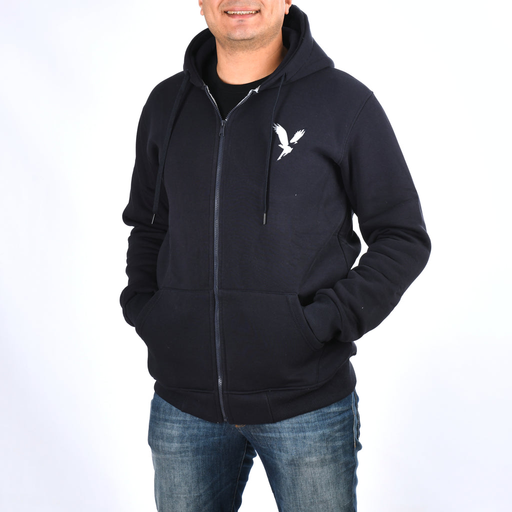 Men A/E Zipper Sweatshirt Padded (Dark Blue)