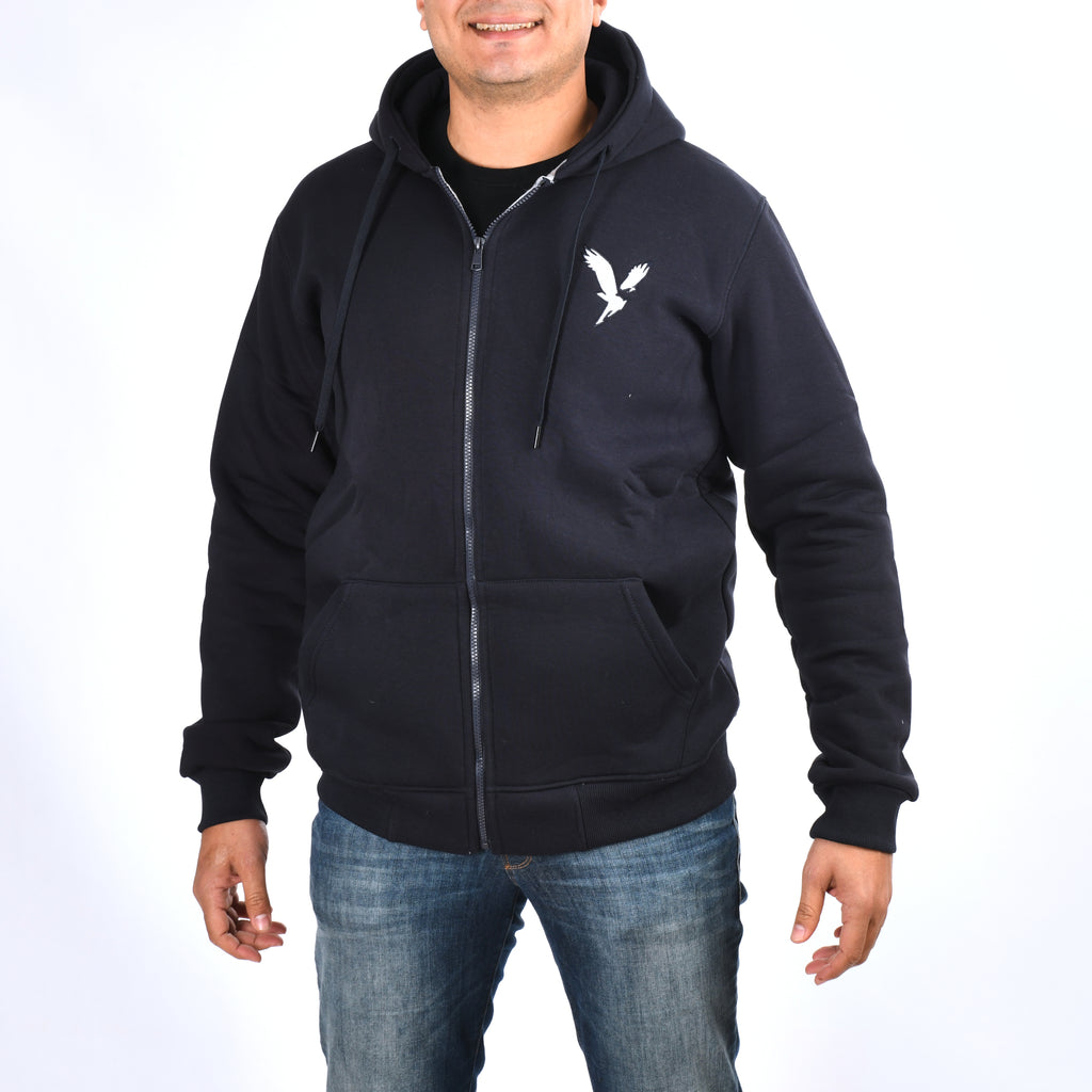 Men A/E Zipper Sweatshirt Padded (Dark Blue)
