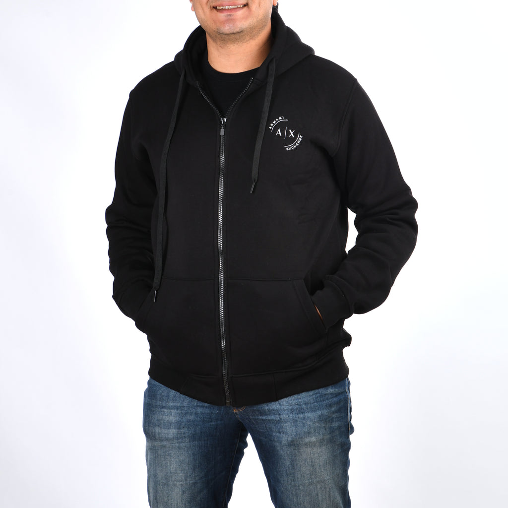 Men A/X Zipper Sweatshirt Padded (Black)
