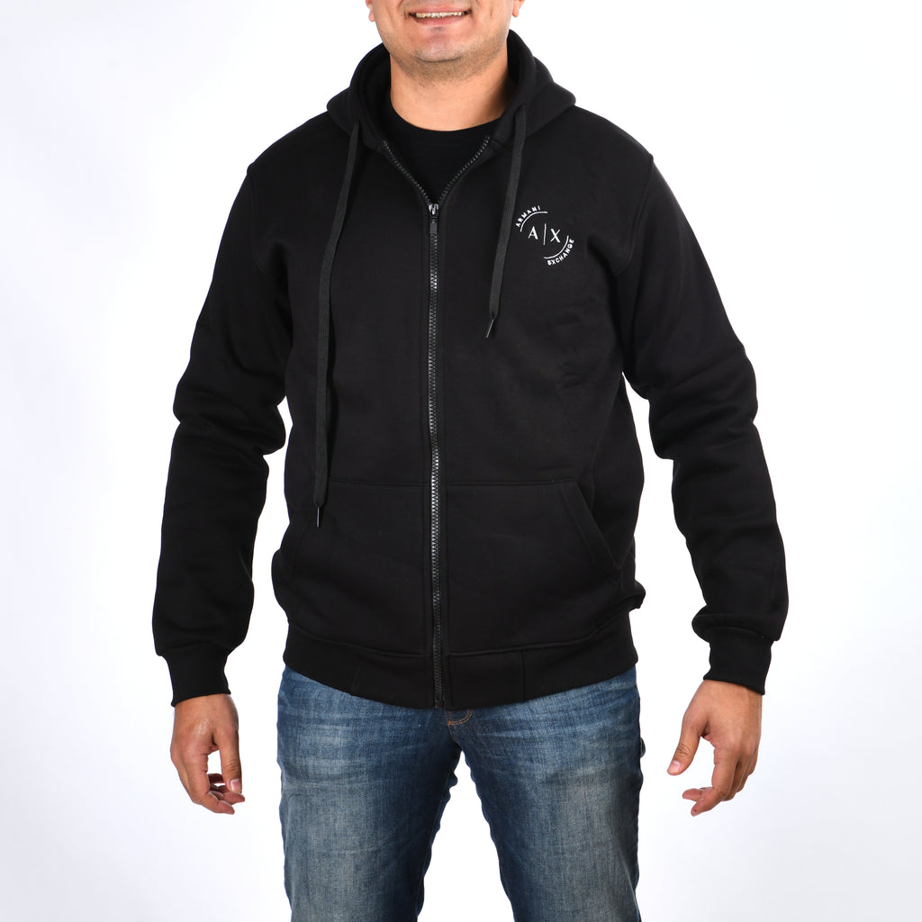 Men A/X Zipper Sweatshirt Padded (Black)