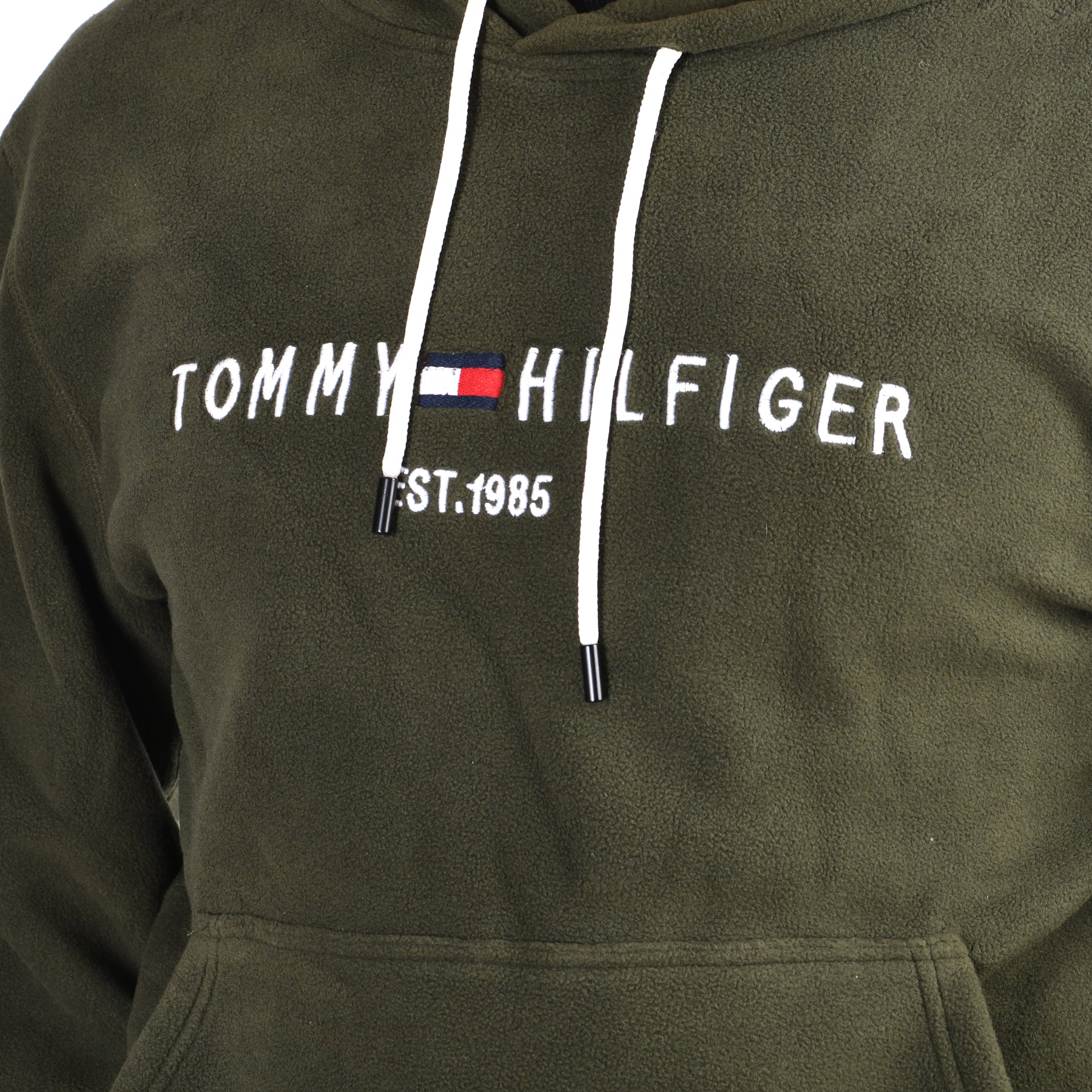 Men Hoodie Fleece Tommy (Olive)