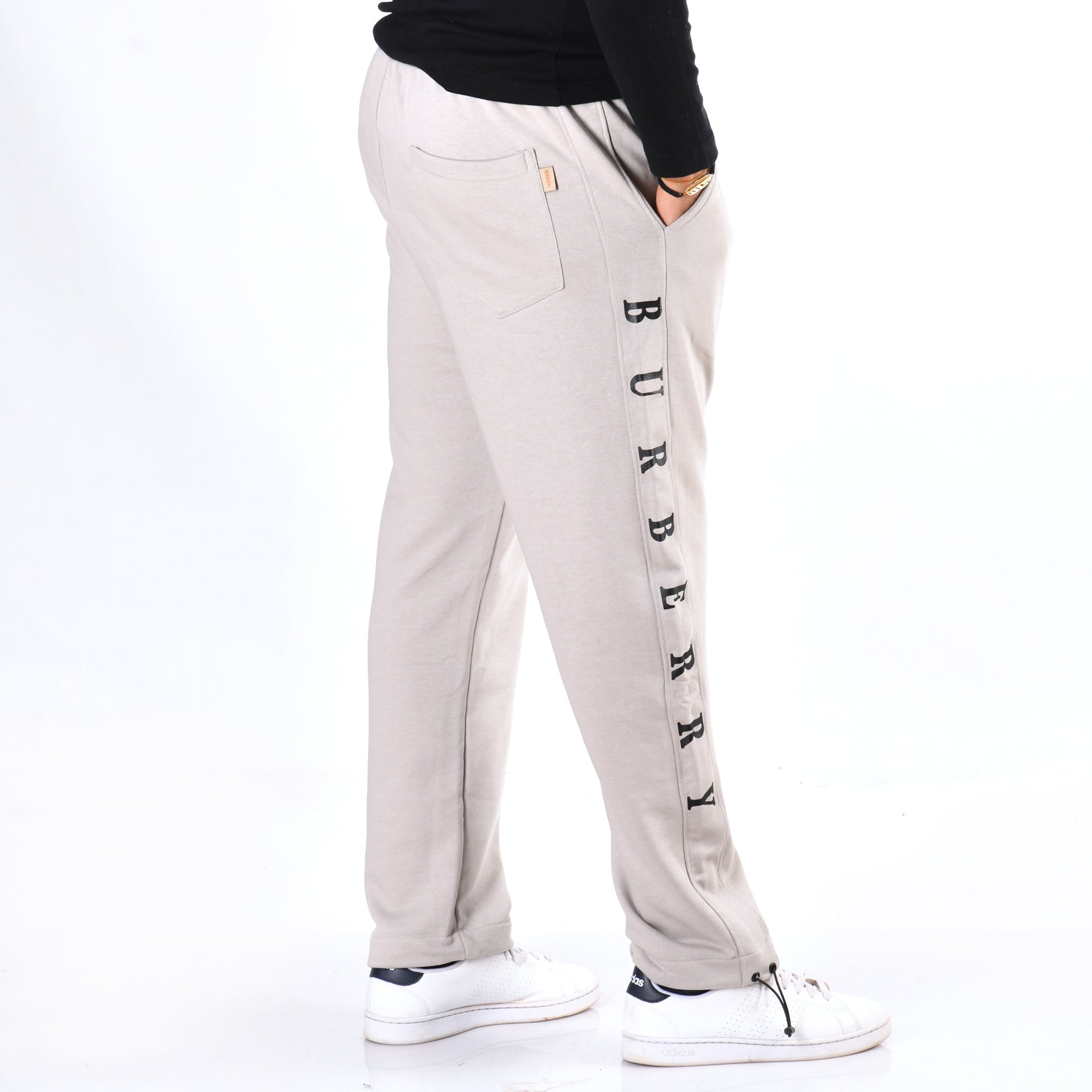 Men Cotton Relaxed Fit Pants Burberry