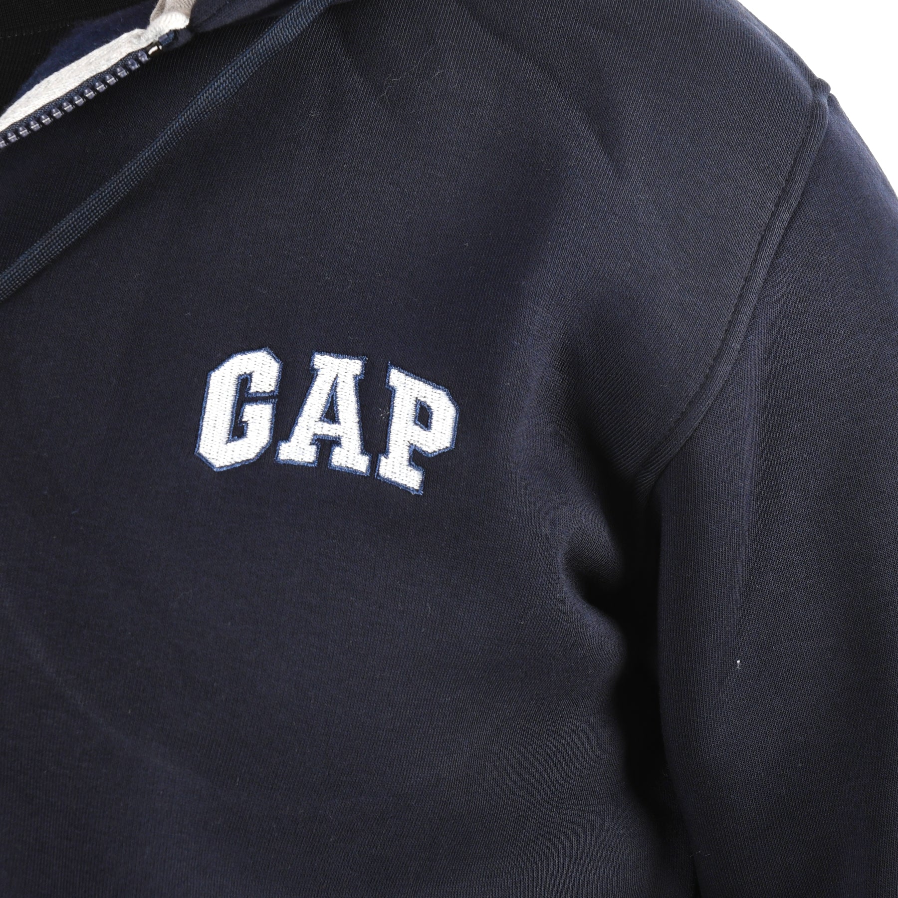 Men Gap Zipper Sweatshirt Padded (Dark Blue)