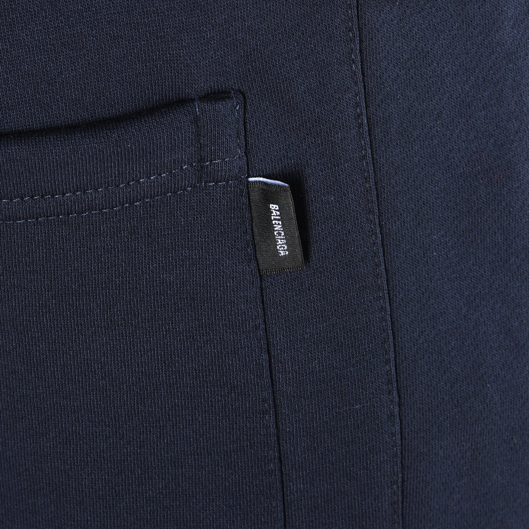 Men Cotton Relaxed Fit Pants Balenciaga (Blue)