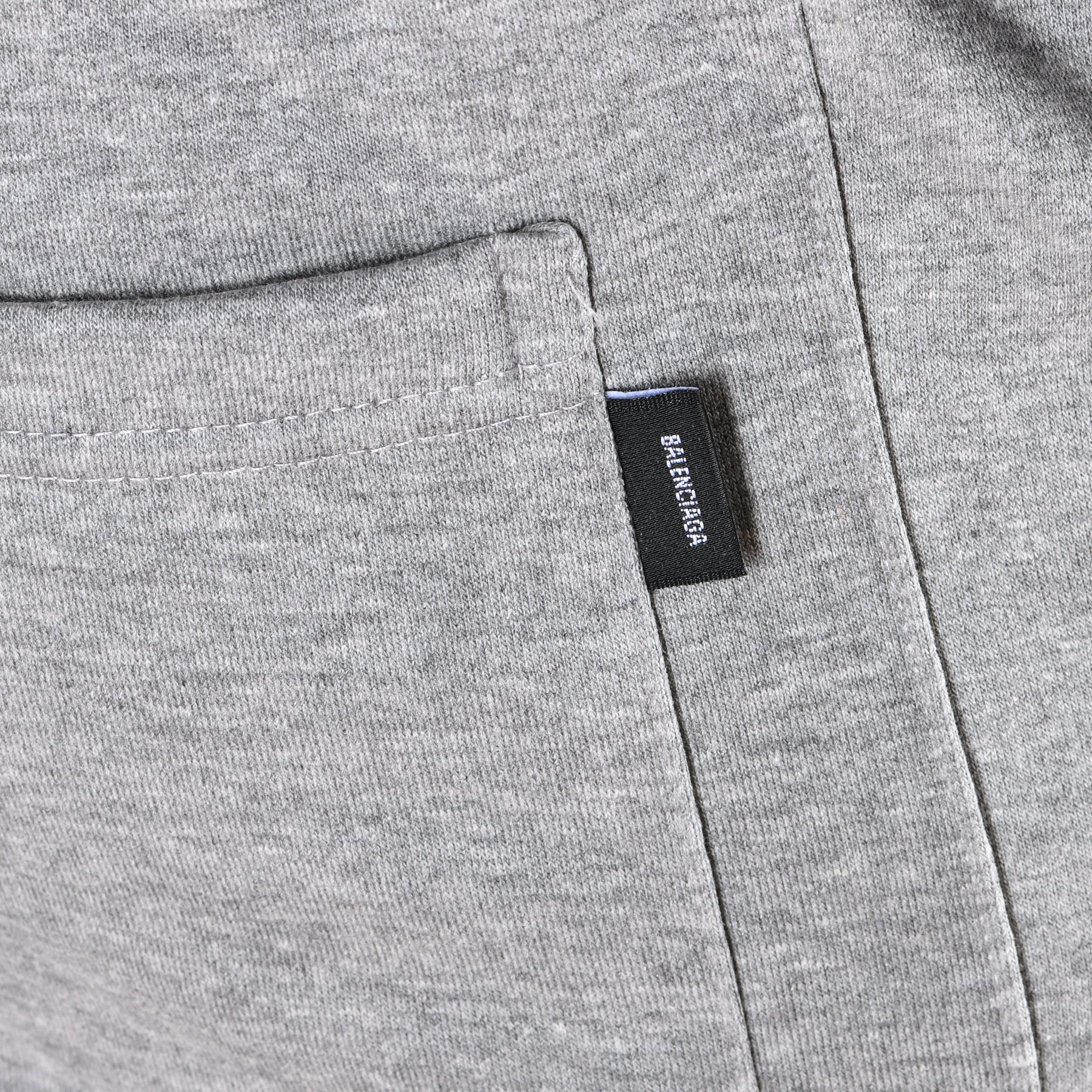 Men Cotton Relaxed Fit Pants Balenciaga (Gray)