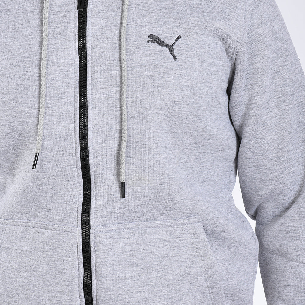 Men Puma Zipper Sweatshirt Padded (Gray)