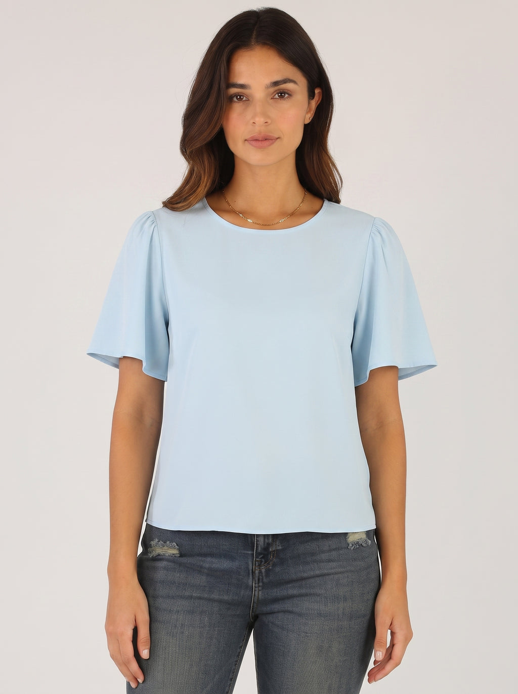 Women Blouse Linen (Baby Blue)