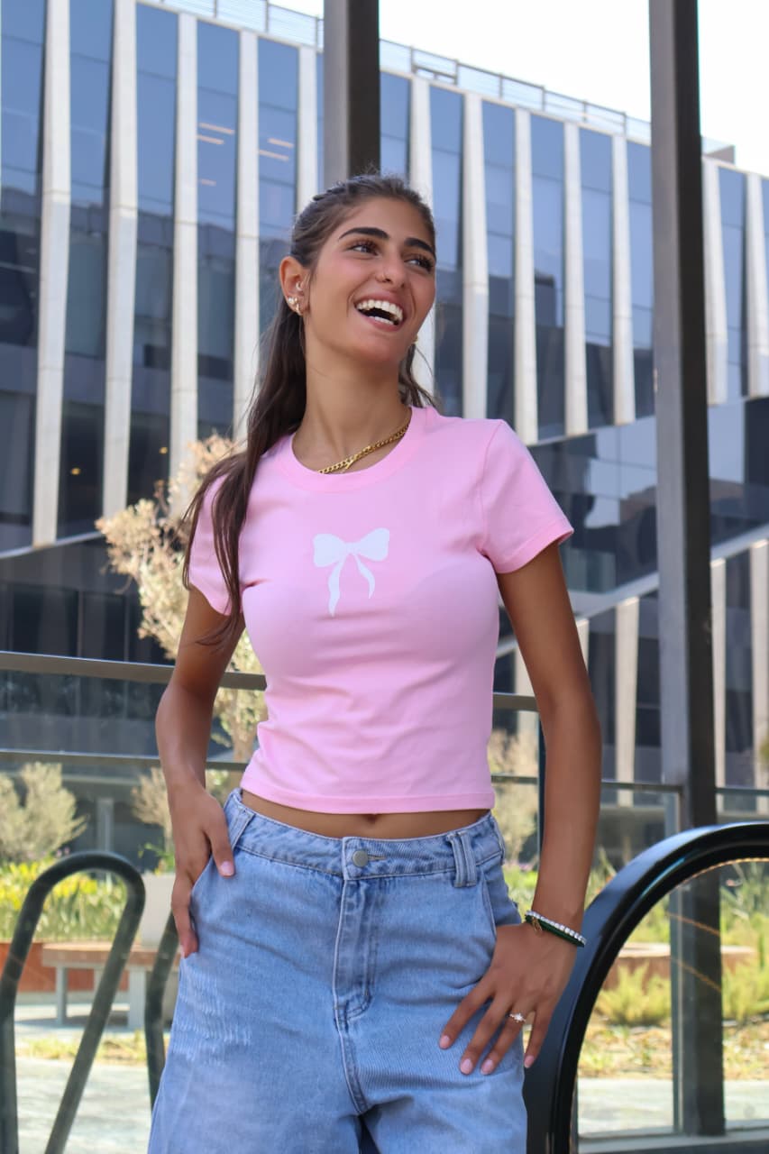 Women Printed (pink) top