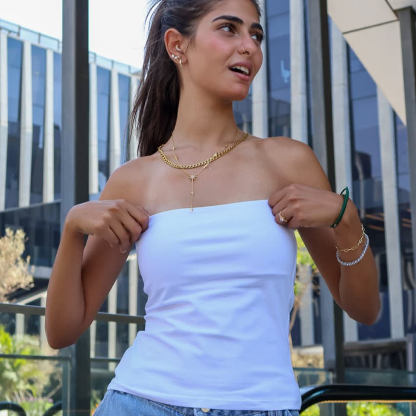 Women Tube top (White)