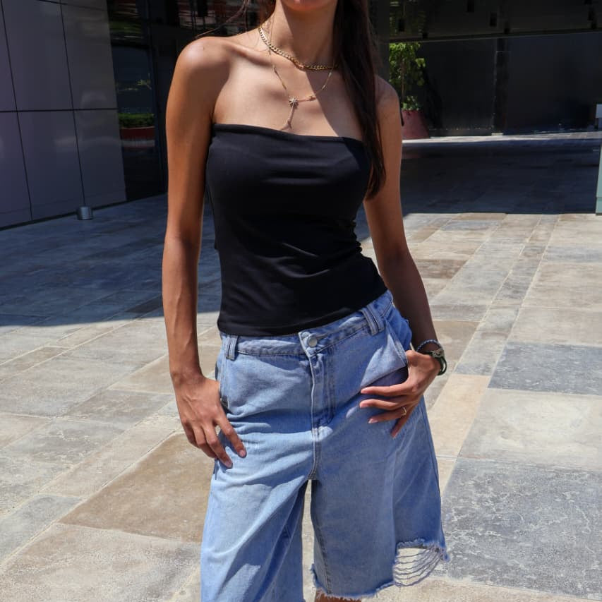 Women Tube top (Black)