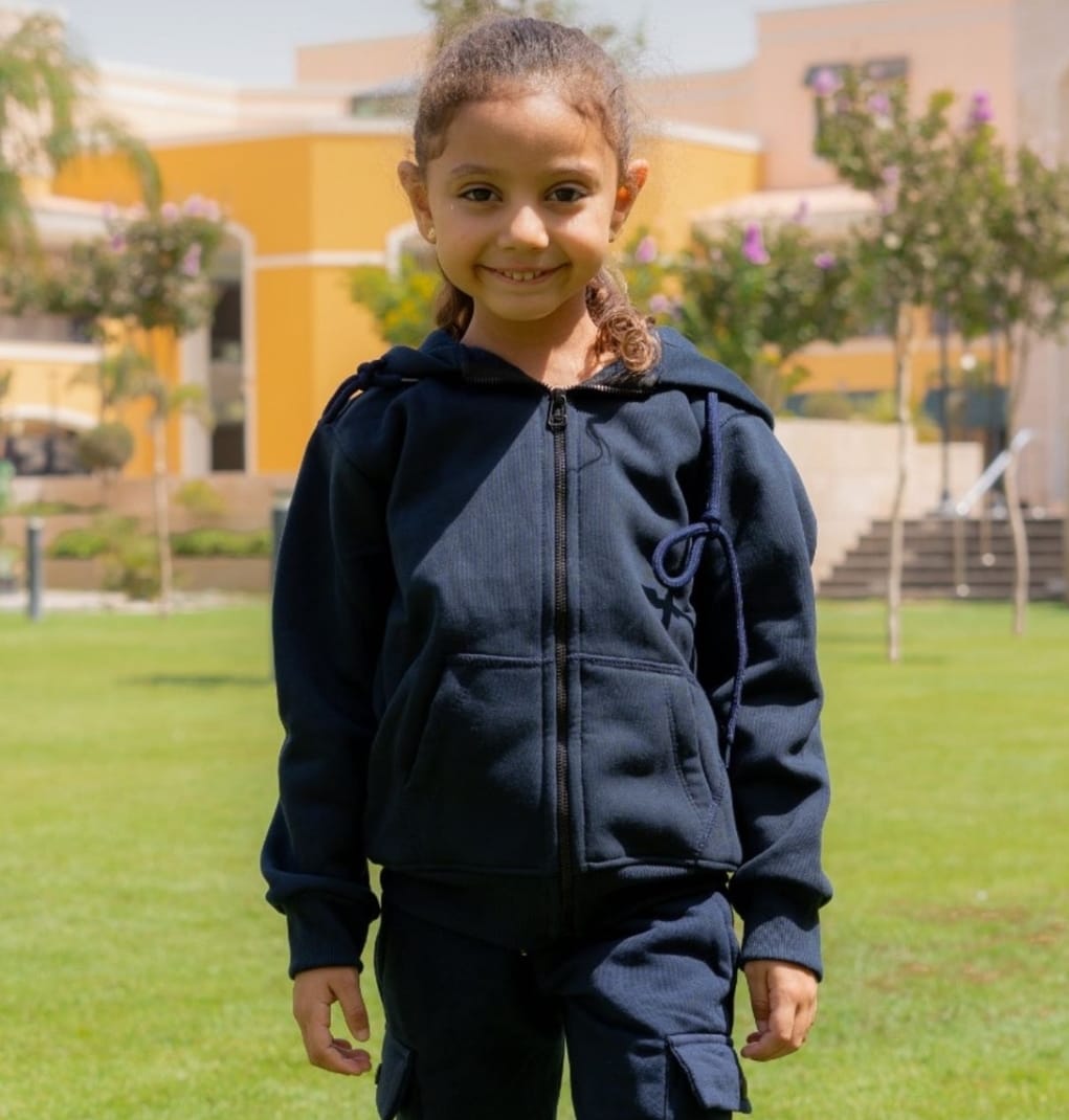 Kids Unisex Sweatshirt zip-up Basic (Blue)