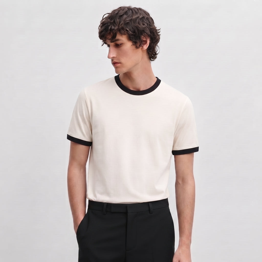 INCITY Ringer Cotton T-shirts Men