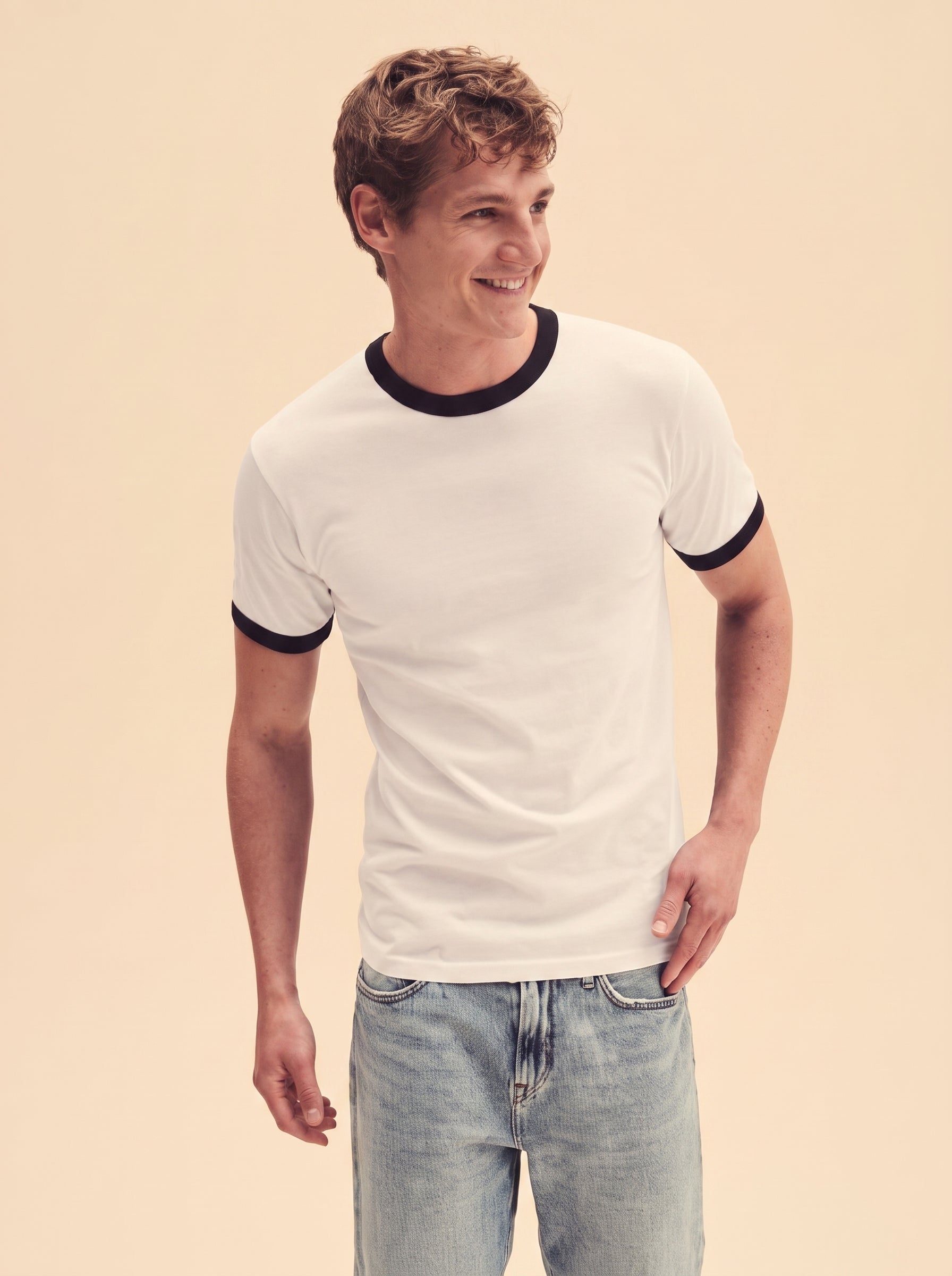 INCITY Ringer Cotton T-shirts Men