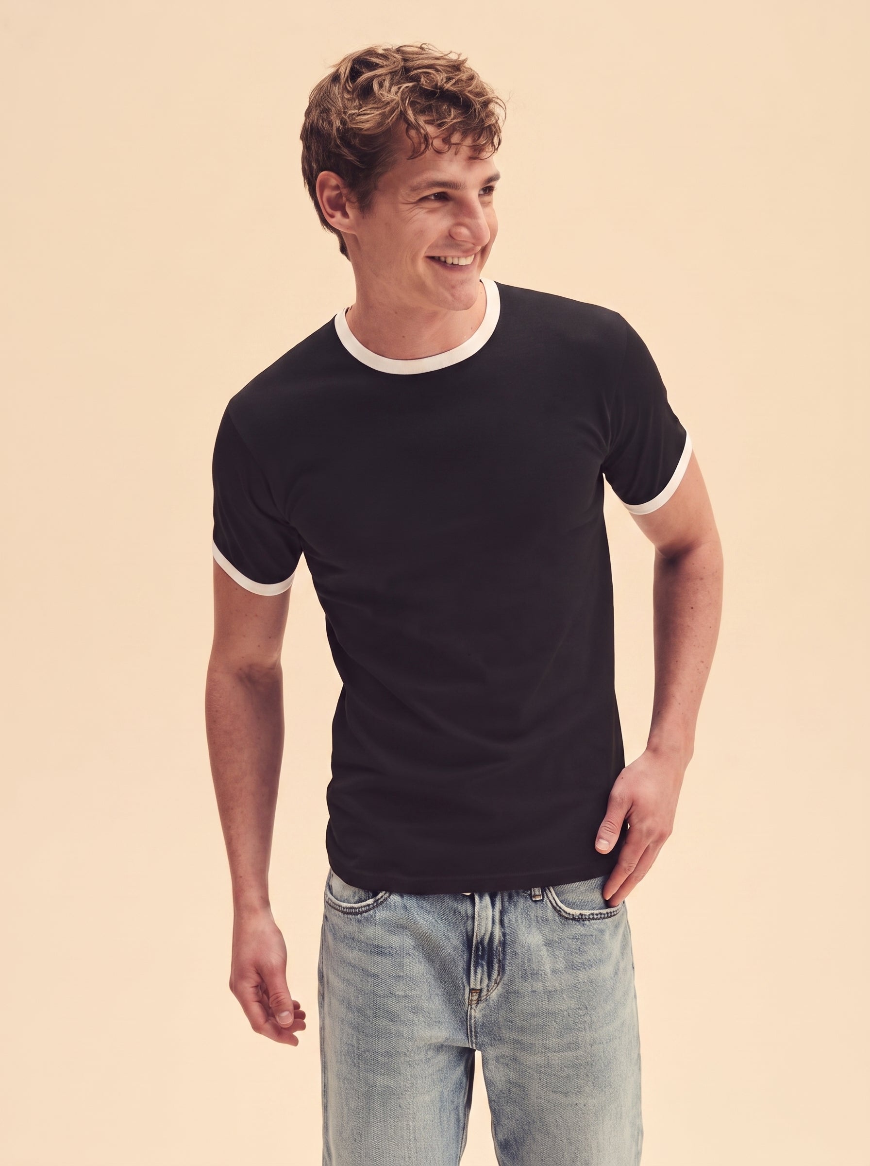 INCITY Ringer Cotton T-shirts Men