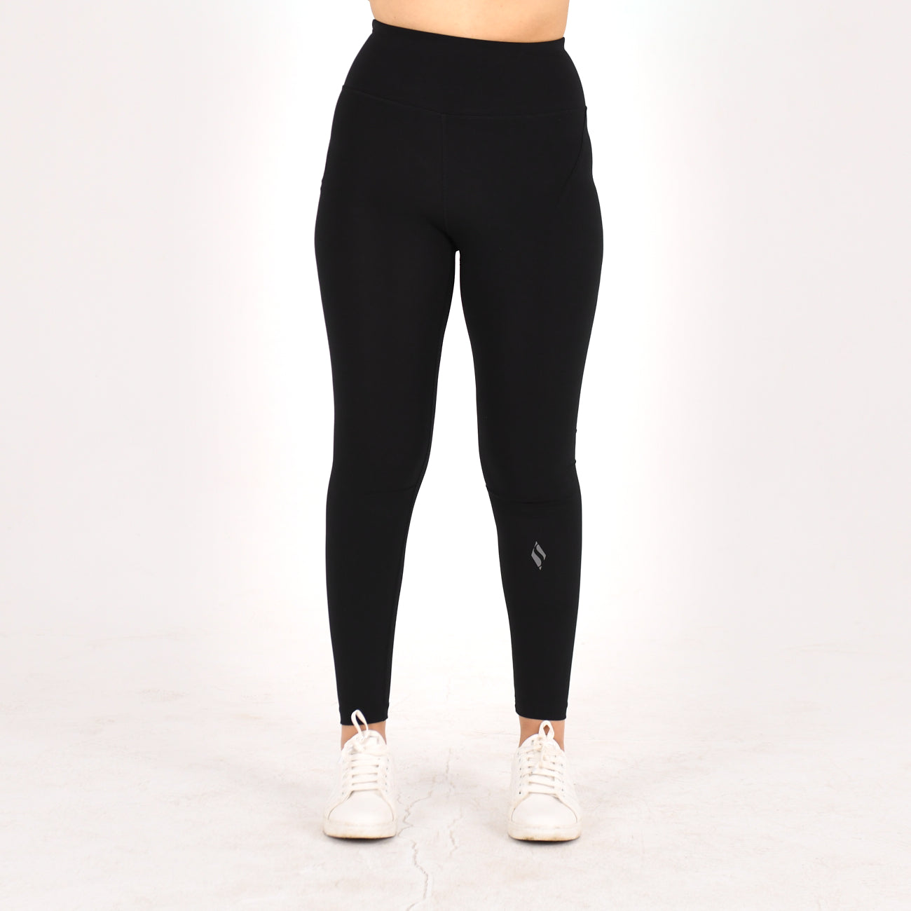 Women Skechers non-transparent sports leggings-Black