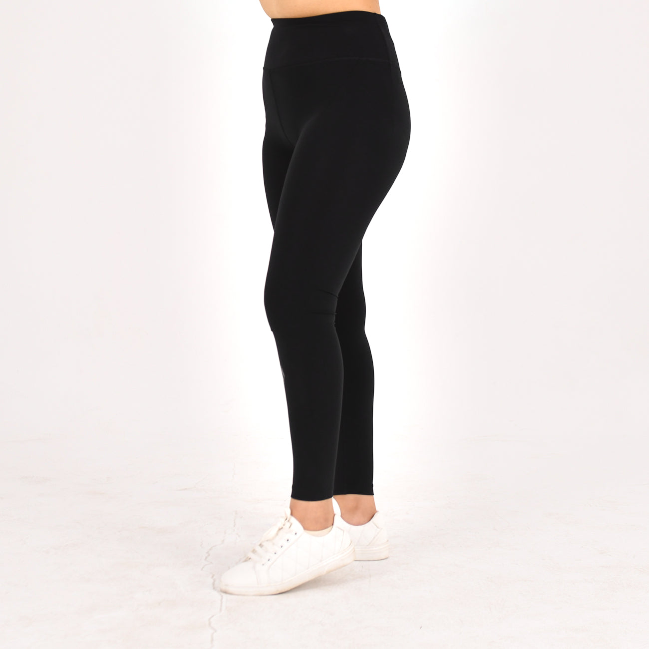 Women Skechers non-transparent sports leggings-Black