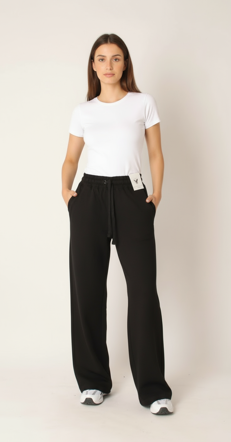 Women Wide Leg Pants AE (Black)