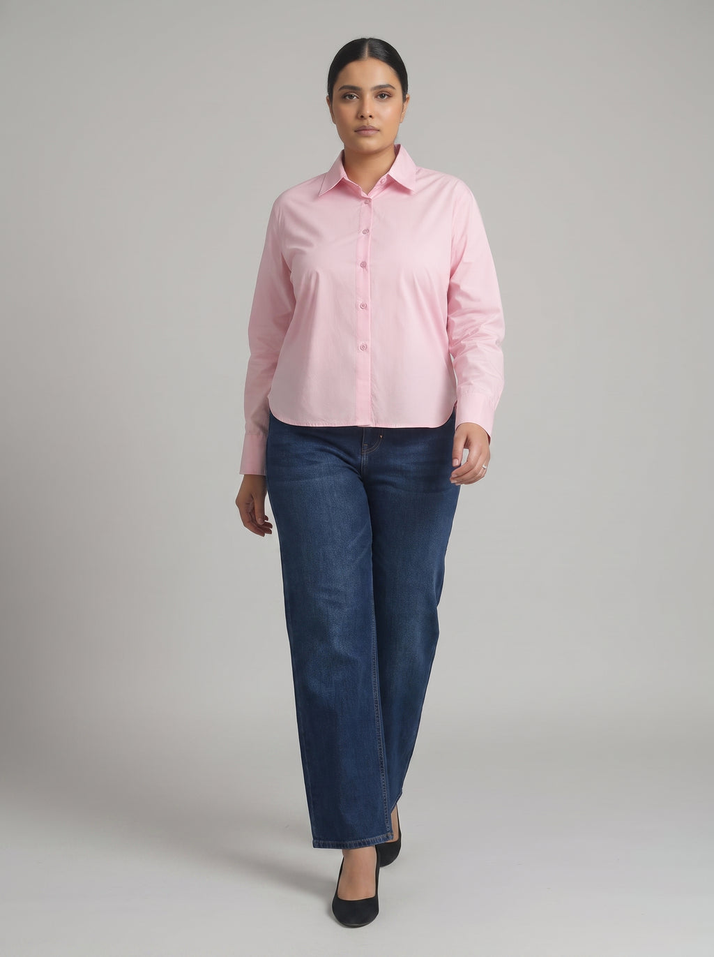 Women Shirt Cropped (Pink)
