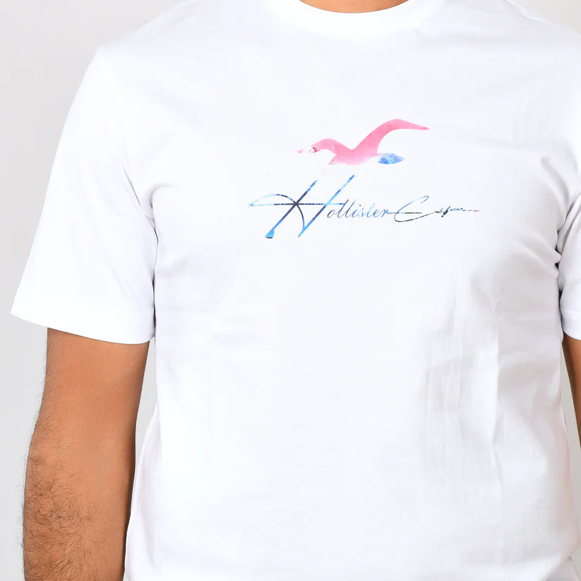 Men T-shirt Hollister Cotton - White