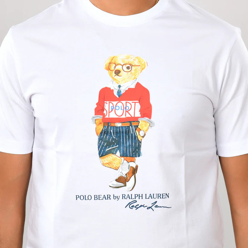 Men T-shirt Polo Baer Cotton - White