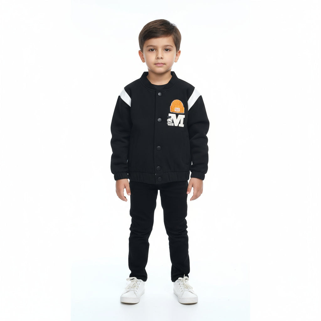 Boys Waterproof Capsule Jacket (Black)