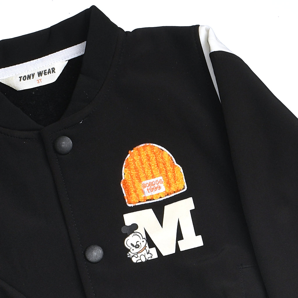 Boys Waterproof Capsule Jacket (Black)