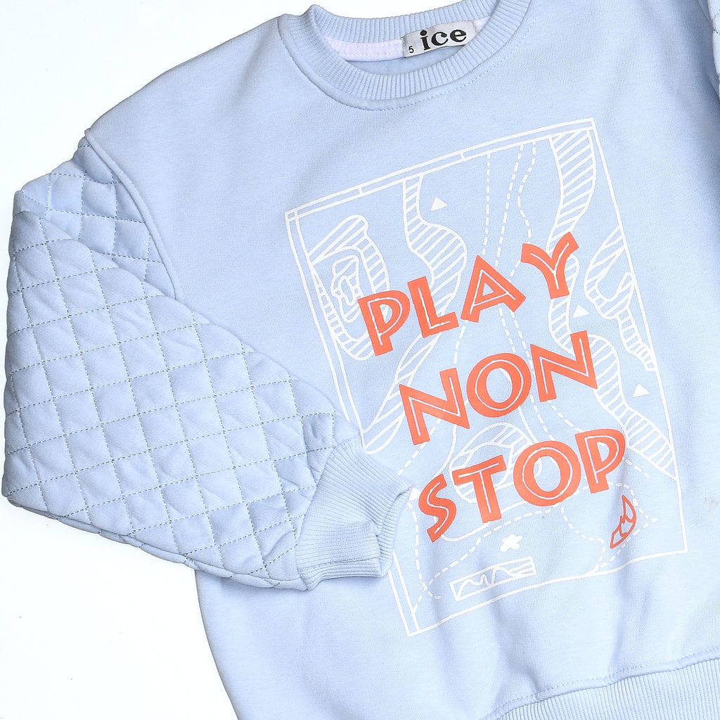 Boys Play Non-Stop set Melton (Baby Blue)