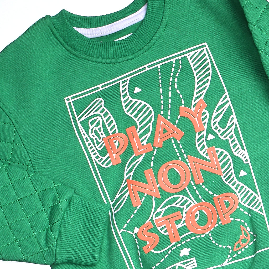 Boys Play Non-Stop set Melton (Green)