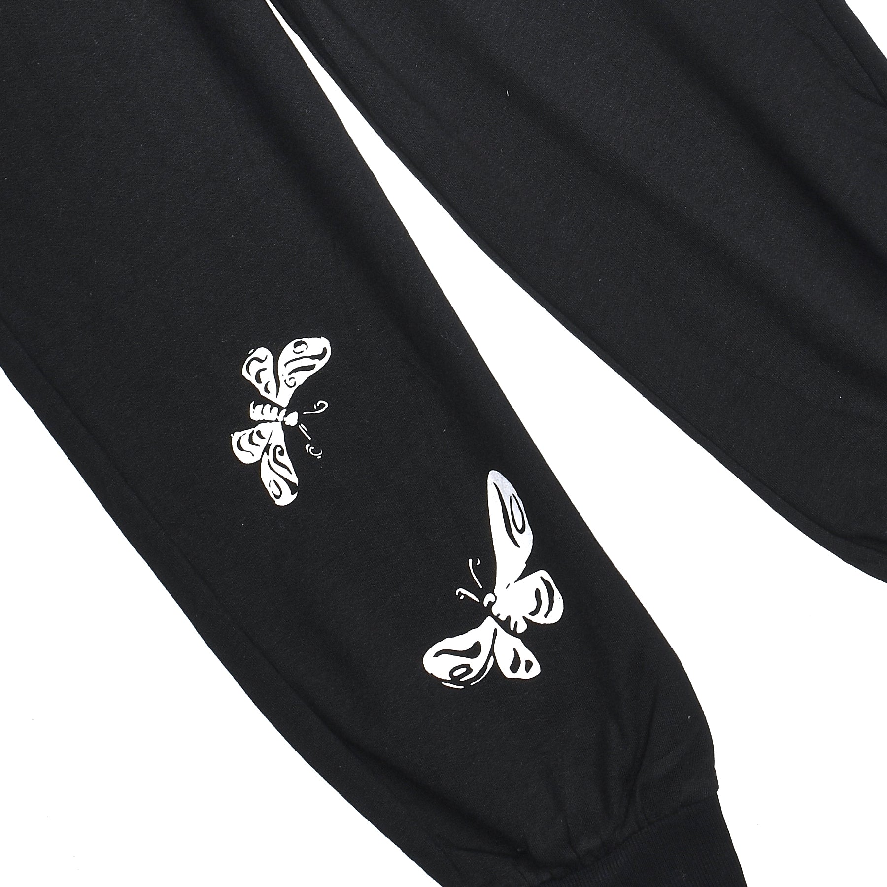 Girls Pants Melton Butterfly (Black)