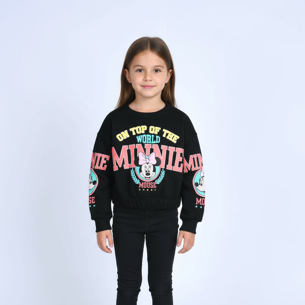 Girls Milton Sweatshirt Minnie (Black)