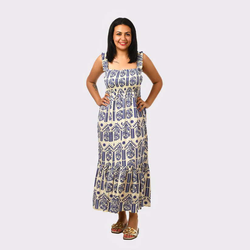 Women Dress (Turkish)- Blue