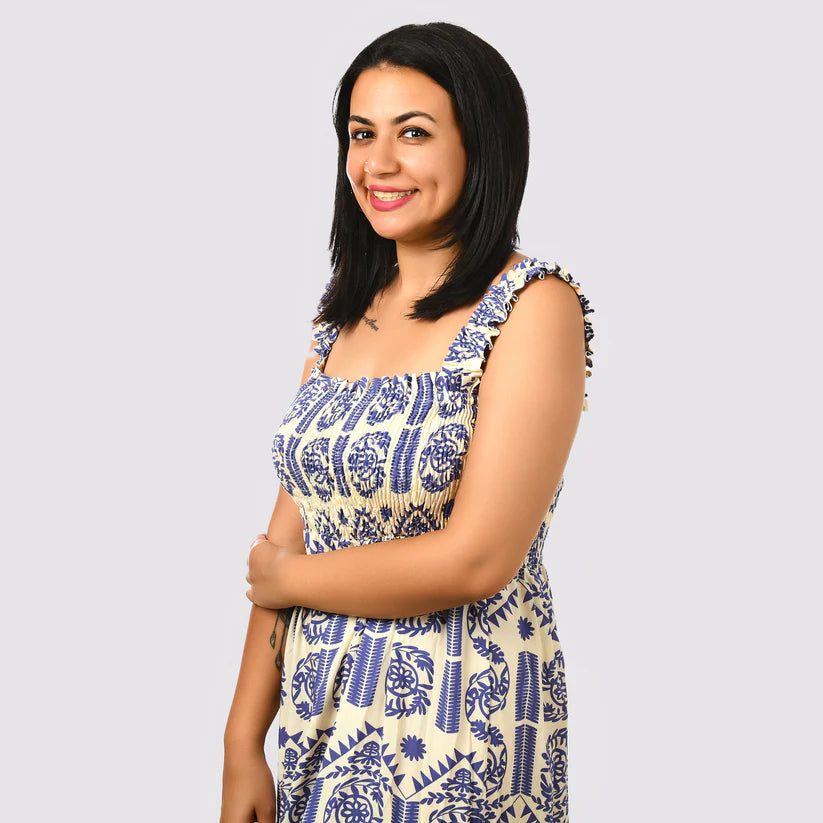 Women Dress (Turkish)- Blue