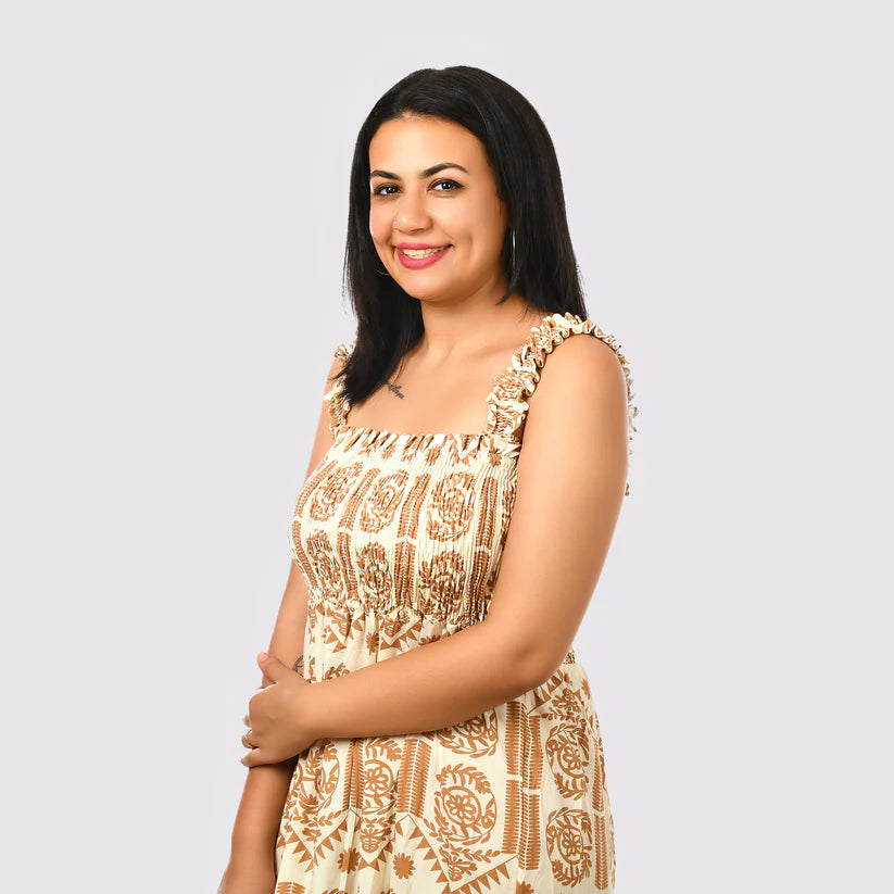 Women Dress (Turkish)- Beige