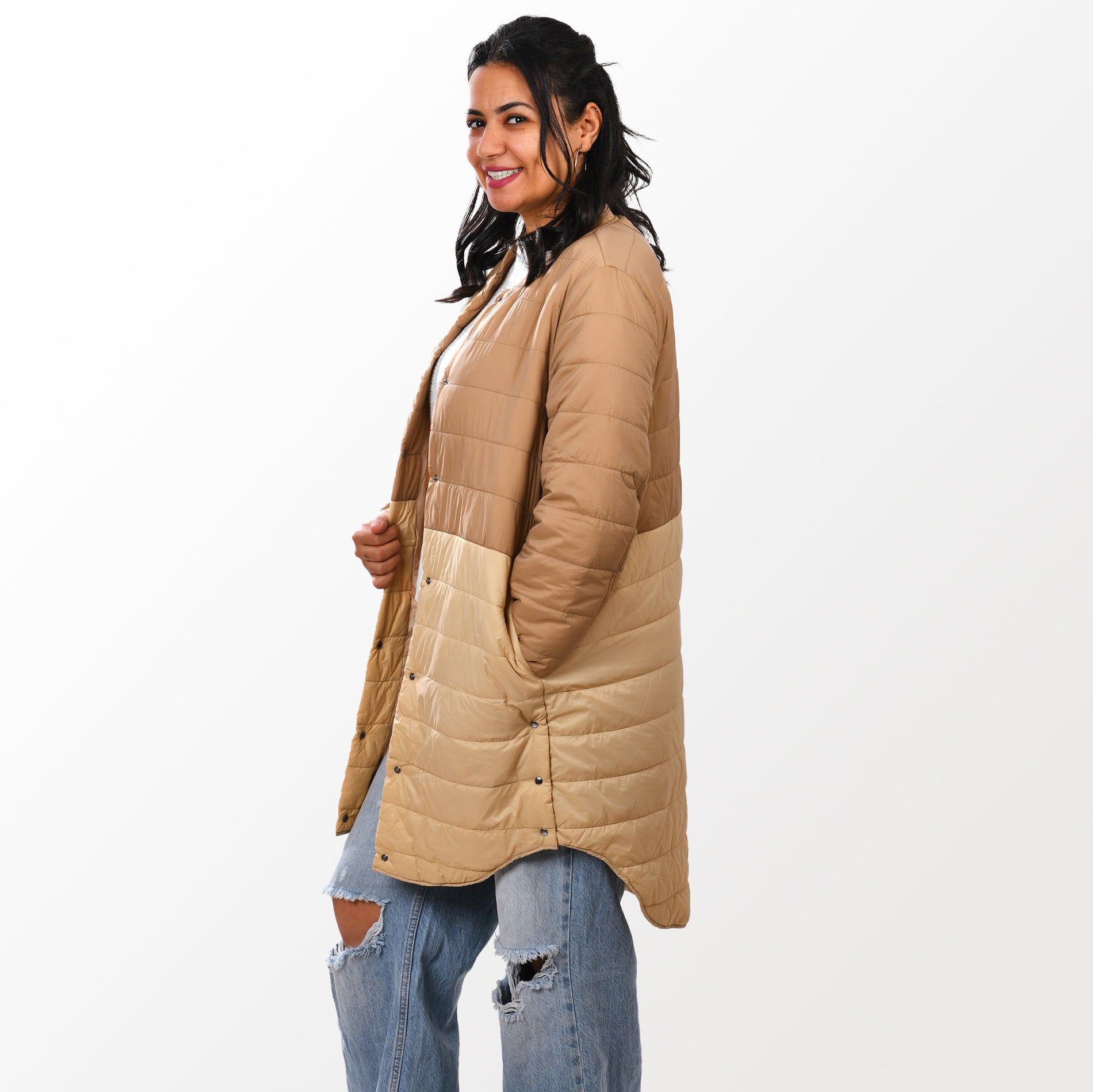 Women jacket Puff (Beige)