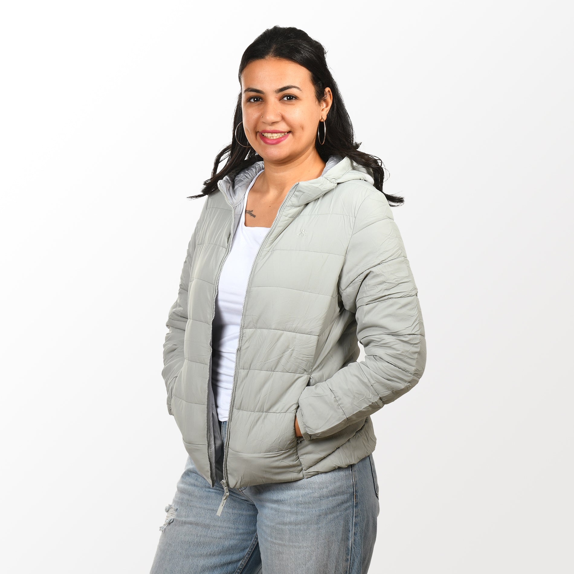 Women Jacket Puff (Gray)